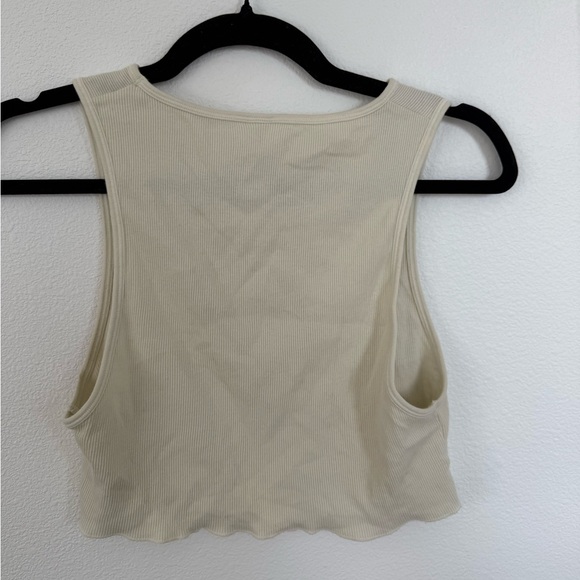 SKIMS Cream Crop Top - Picture 3 of 4